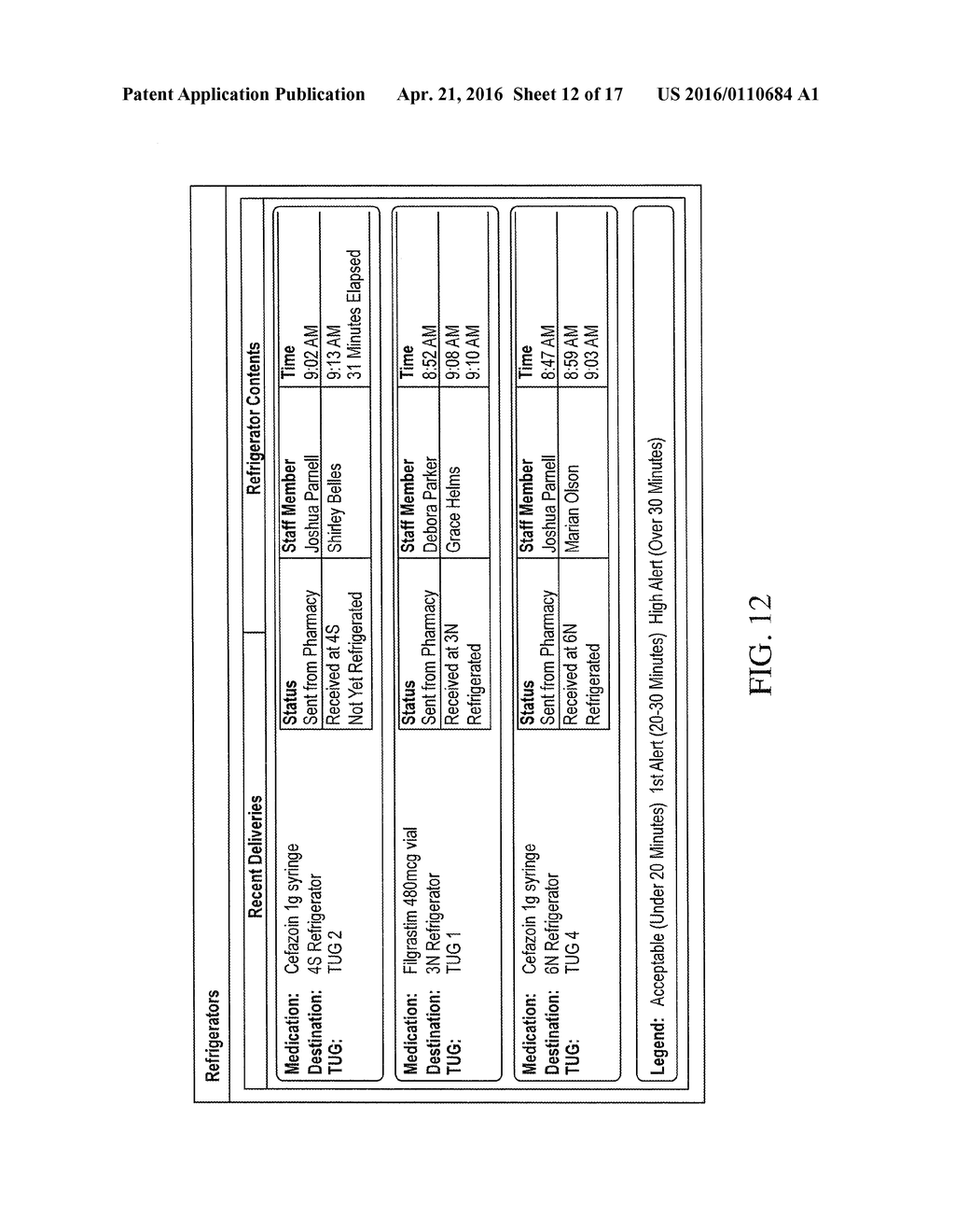 System and Method for Providing Information Regarding a Status of an Item - diagram, schematic, and image 13