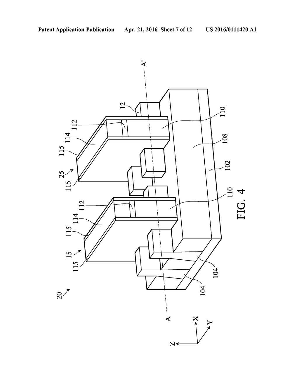 FIN FIELD EFFECT TRANSISTOR (FINFET) DEVICE AND METHOD FOR FORMING THE     SAME - diagram, schematic, and image 08