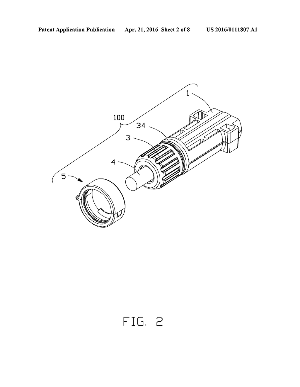 CABLE CONNECTOR ASSEMBLY WITH A SNAP RING - diagram, schematic, and image 03