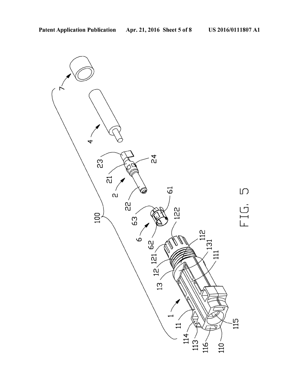 CABLE CONNECTOR ASSEMBLY WITH A SNAP RING - diagram, schematic, and image 06