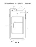 PROTECTIVE CASE FOR MOBILE ELECTRONIC DEVICE WITH STORAGE COMPARTMENT AND     PIVOT STAND diagram and image
