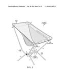 Sturdy, Compact, Collapsible Camping Chair diagram and image