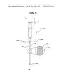 TEMPORARY OR LONG TERM IMPLANTATION DEVICE FOR INTRACRANIAL PROBES HAVING     HEMATOMA DETECTION APPARATUS, AND METHOD OF USING DEVICE THEREOF diagram and image