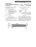 Multi-layer composite material bone screw diagram and image