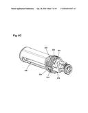 Frontloaded Drug Delivery Device with Actuated Cartridge Holder and Piston     Rod Coupling diagram and image