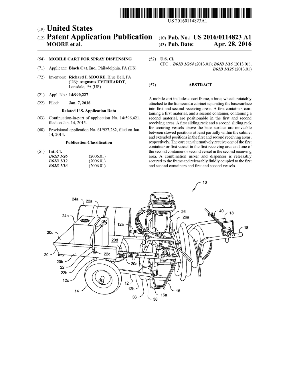 MOBILE CART FOR SPRAY DISPENSING - diagram, schematic, and image 01