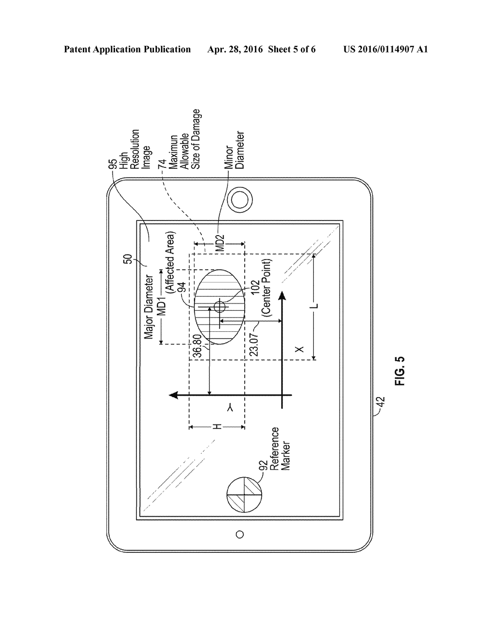 AUGMENTED REALITY SYSTEM FOR ASSESSING AN AFFECTED AREA OF AN AIRCRAFT - diagram, schematic, and image 06