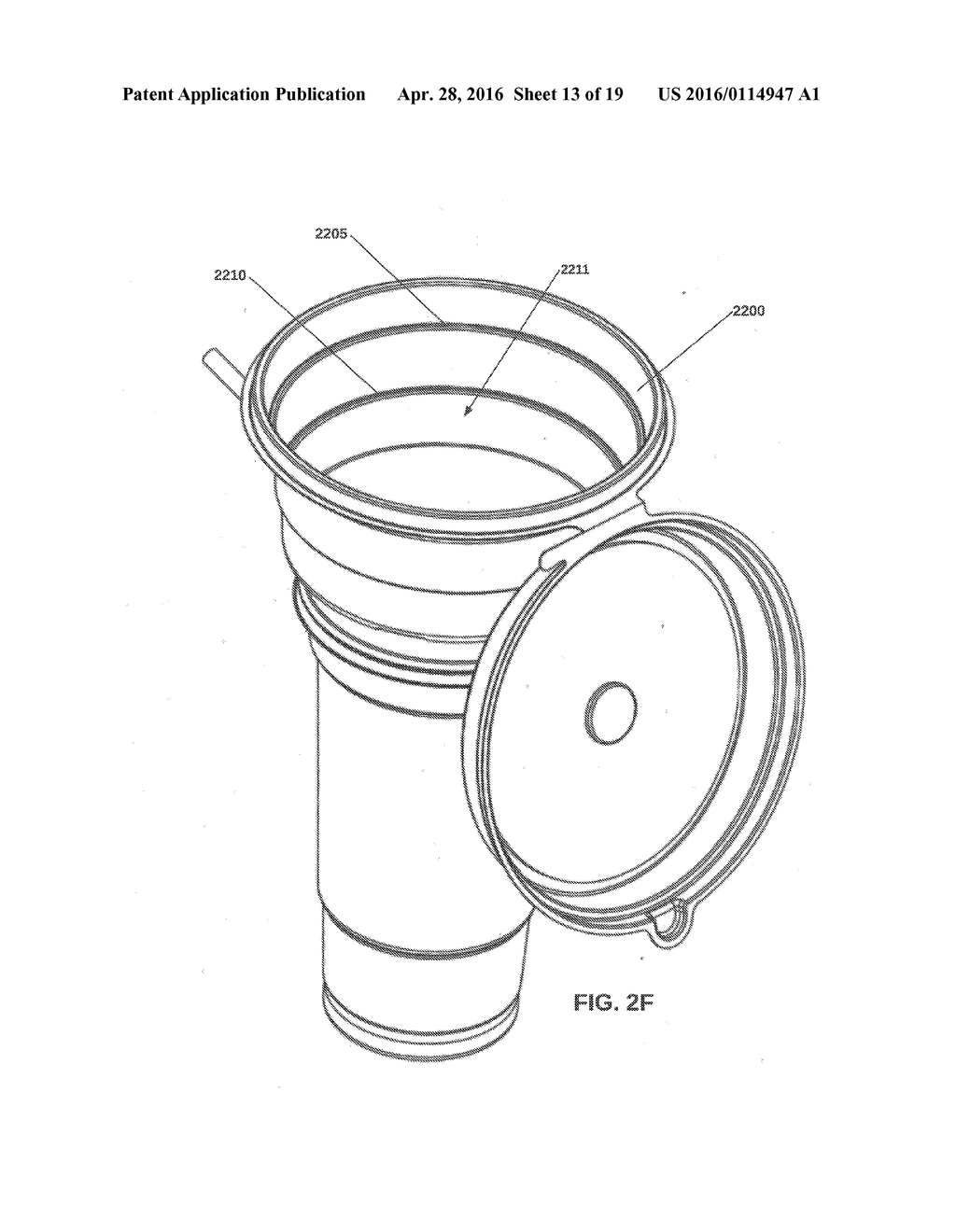 CUP LID WITH INTEGRATED CONTAINER - diagram, schematic, and image 14