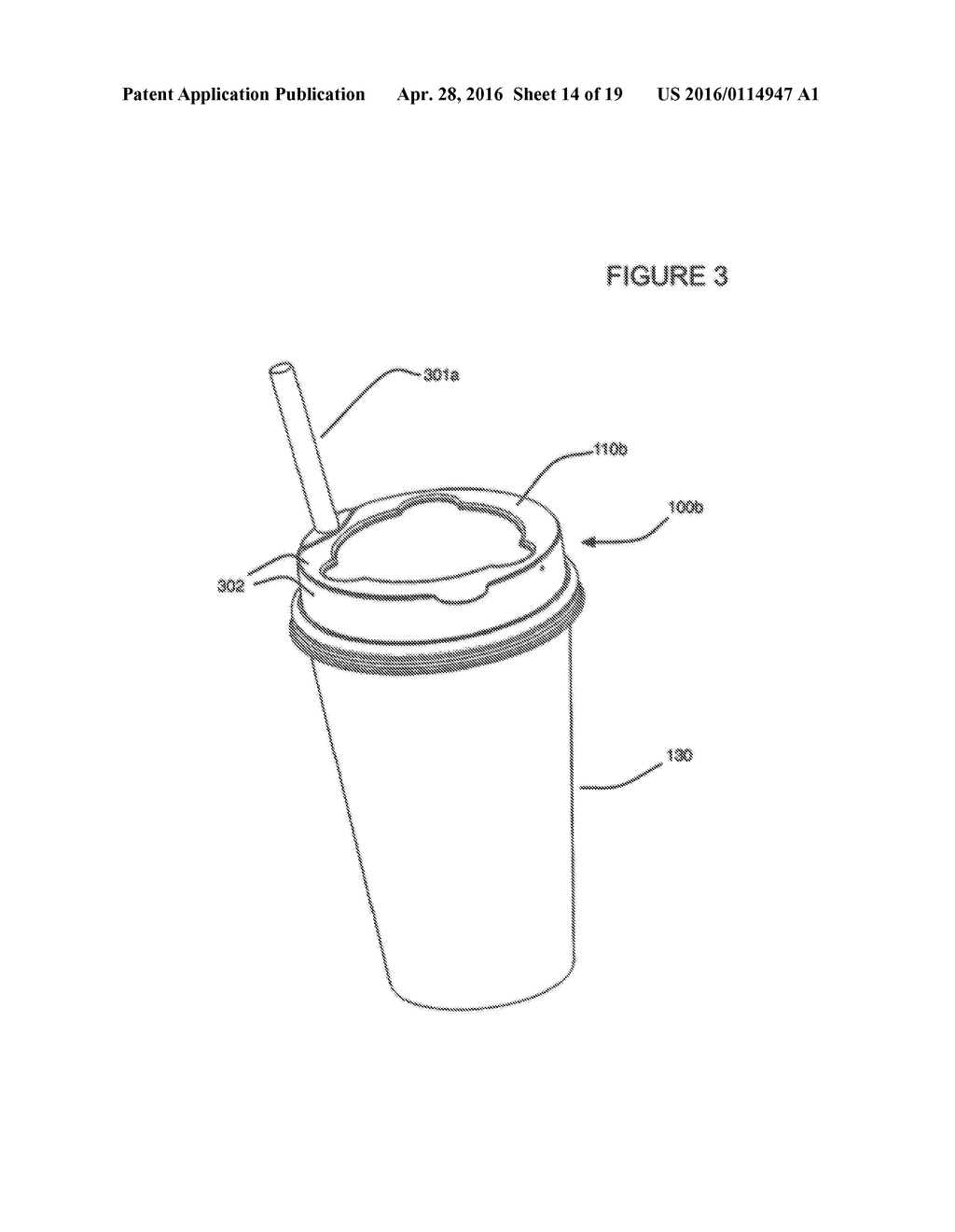 CUP LID WITH INTEGRATED CONTAINER - diagram, schematic, and image 15