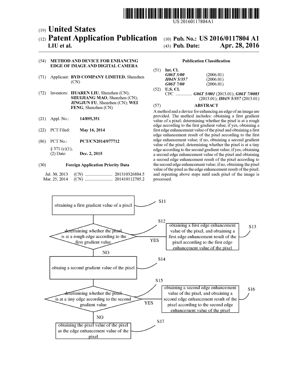 METHOD AND DEVICE FOR ENHANCING EDGE OF IMAGE AND DIGITAL CAMERA - diagram, schematic, and image 01