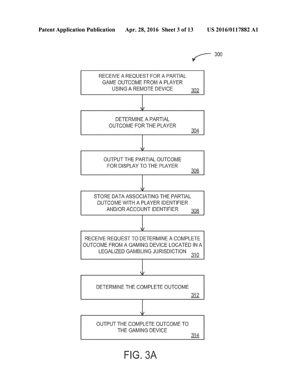 GAMING SYSTEM AND METHOD FOR PROVIDING AND REDEEMING PARTIAL WAGERING GAME     OUTCOMES - diagram, schematic, and image 04