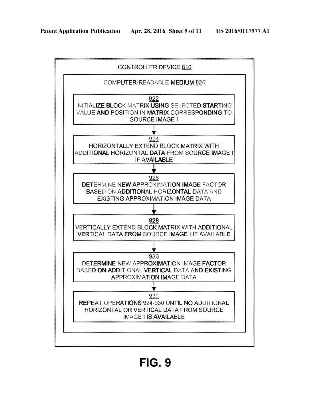 CONVERGENT MONOTONIC MATRIX FACTORIZATION BASED ENTIRE FRAME IMAGE     PROCESSING - diagram, schematic, and image 10