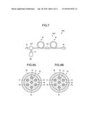 MULTI-CORE OPTICAL AMPLIFYING FIBER DEVICE AND MULTI-CORE OPTICAL FIBER     AMPLIFIER diagram and image