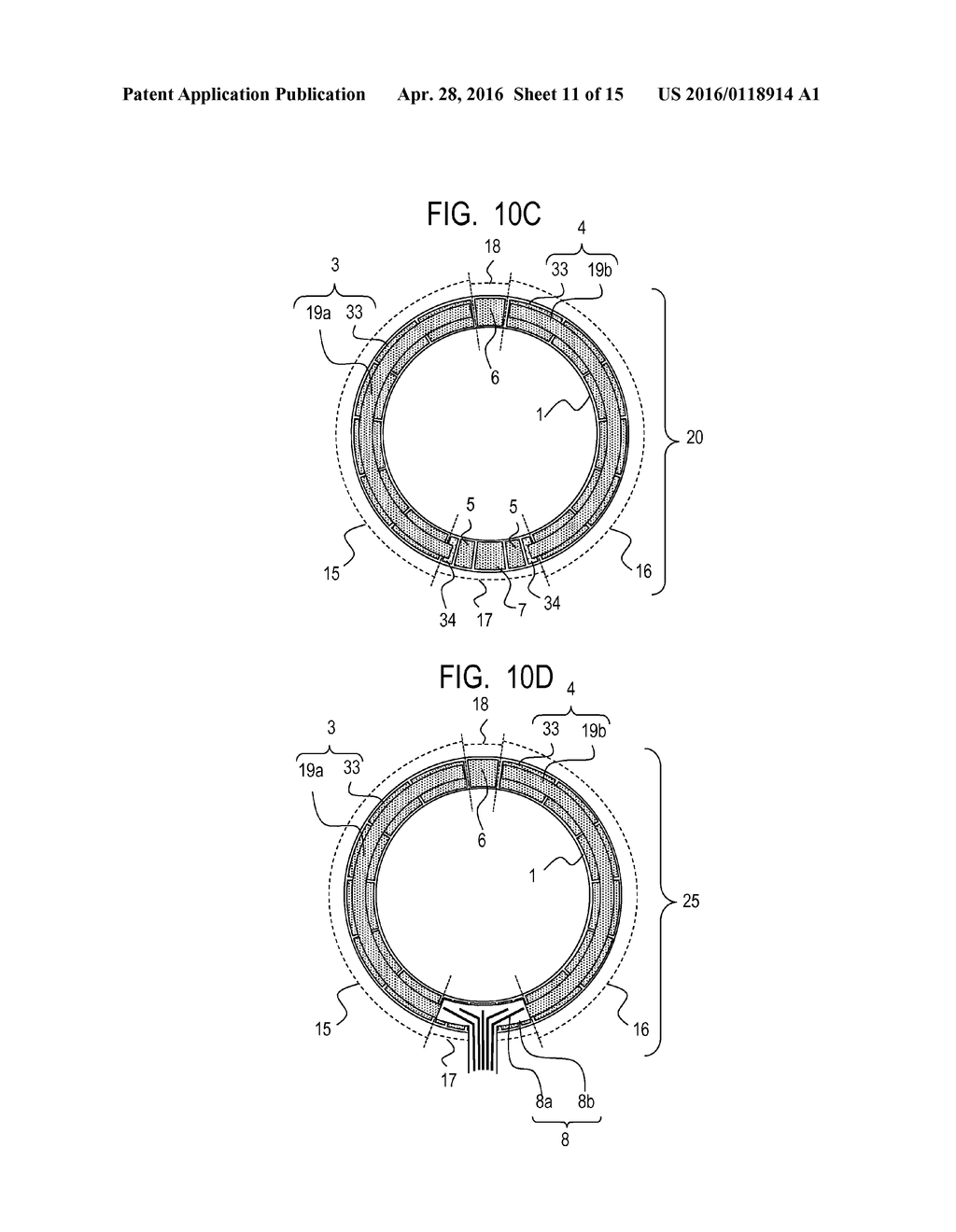 VIBRATION WAVE DRIVE DEVICE, STATOR FOR A VIBRATION WAVE MOTOR, VIBRATION     WAVE MOTOR, DRIVING CONTROL SYSTEM, OPTICAL APPARATUS, AND MANUFACTURING     METHOD OF A VIBRATION WAVE DRIVING DEVICE - diagram, schematic, and image 12