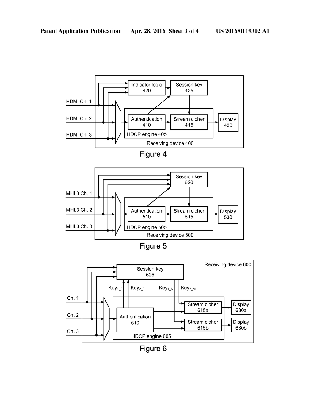 Authentication Engine and Stream Cipher Engine Sharing in Digital Content     Protection Architectures - diagram, schematic, and image 04