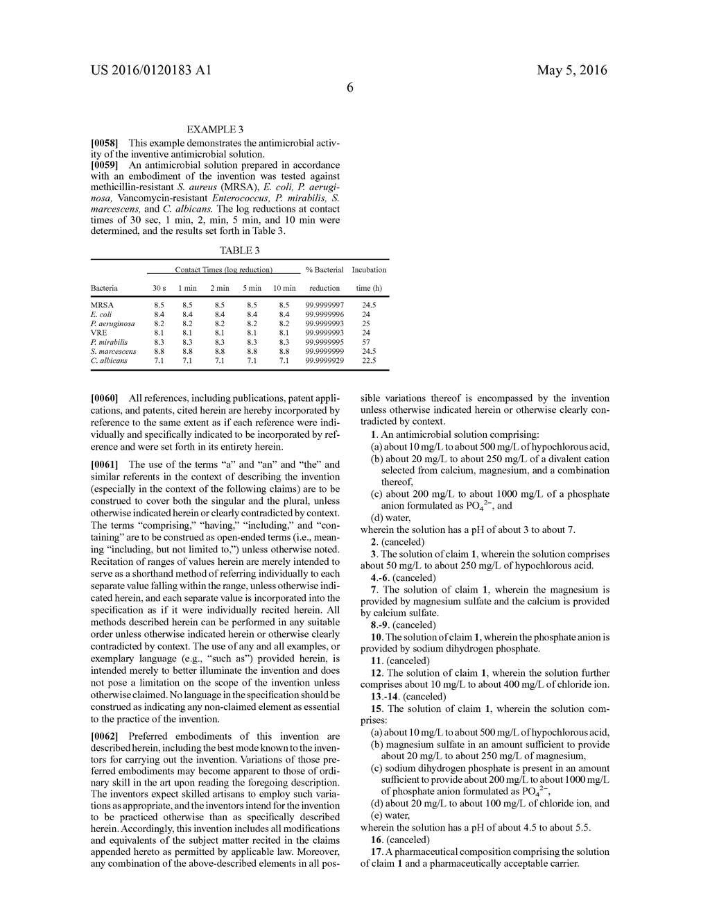 STABILIZED HYPOCHLOROUS ACID SOLUTION AND USE THEREOF - diagram, schematic, and image 07