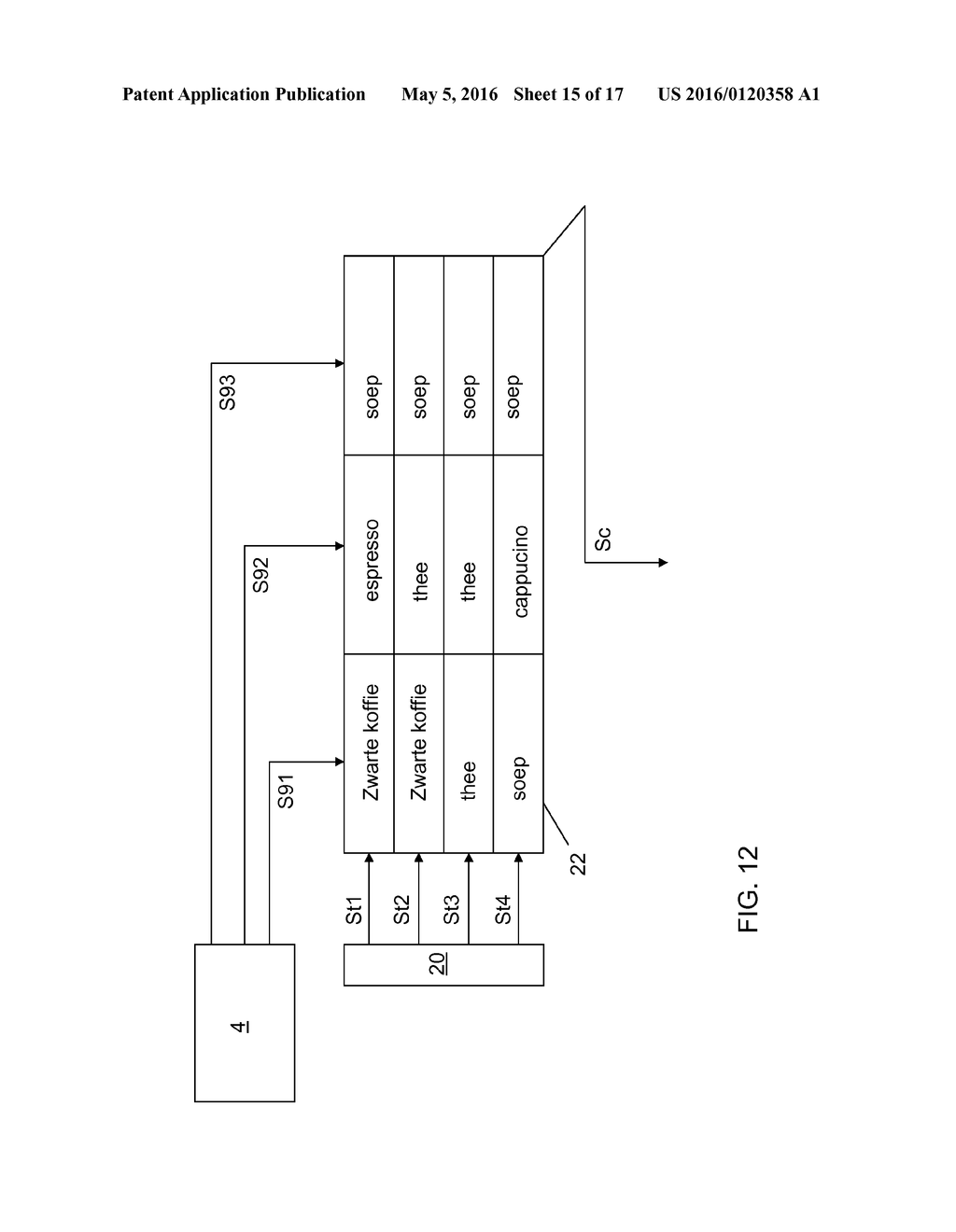 CONTROL UNIT FOR CONTROLLING AN AUTOMATIC DEVICE FOR PREPARING BEVERAGES - diagram, schematic, and image 16