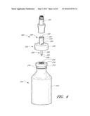 DEVICES AND METHODS FOR TRANSFERRING MEDICINAL FLUID TO OR FROM A     CONTAINER diagram and image