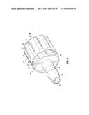 PROTECTIVE CAPS FOR USE WITH MEDICAL FLUID FITTINGS, AND RELATED METHODS diagram and image