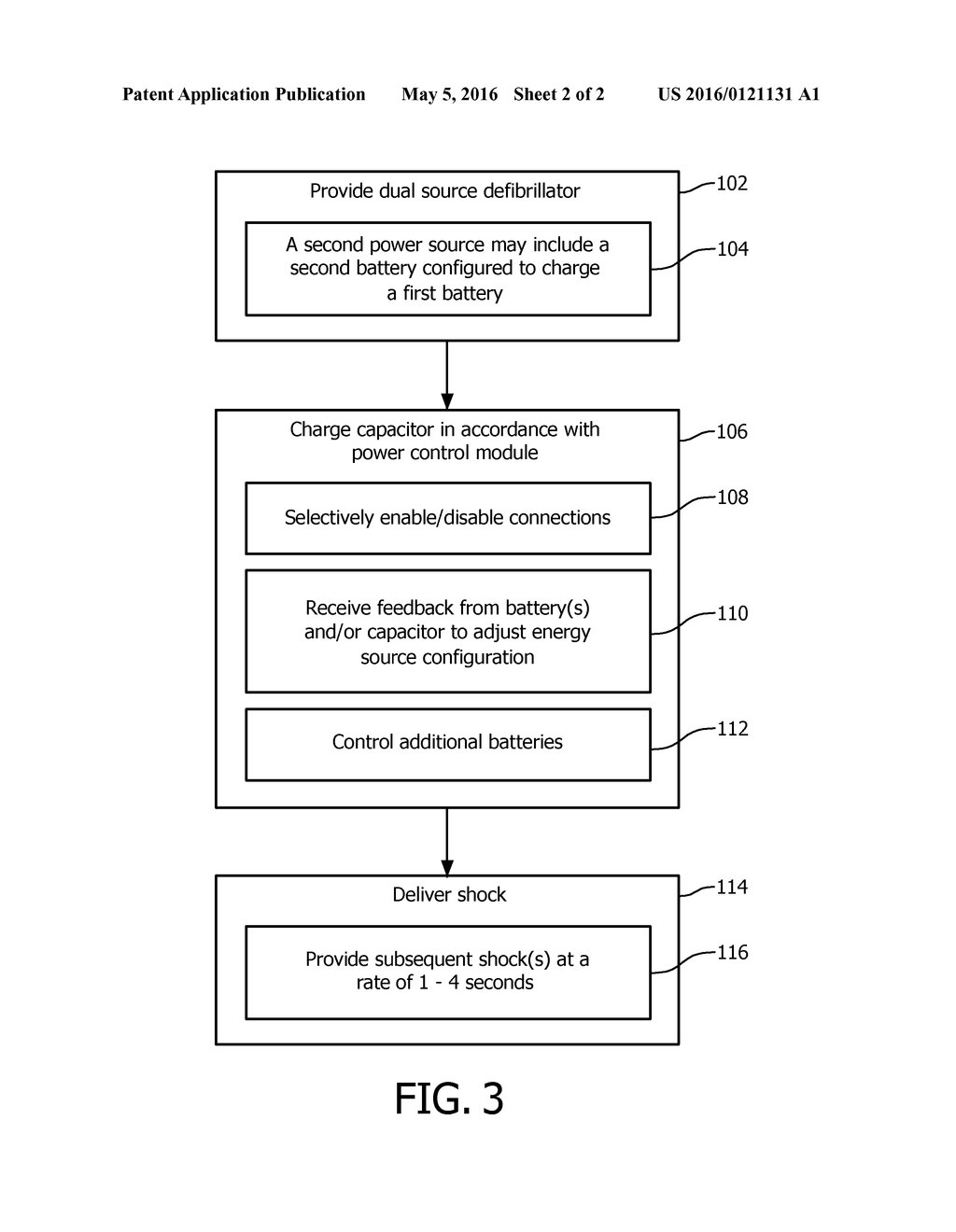 DUAL BATTERY FAST CHARGING DEFIBRILLATOR - diagram, schematic, and image 03