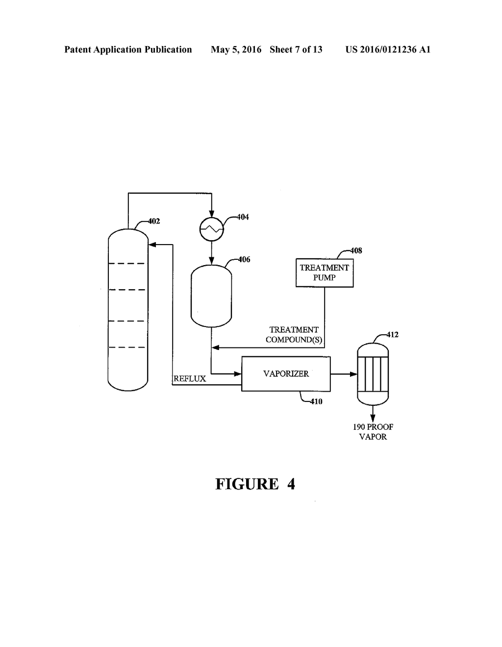 METHODS AND SYSTEMS FOR REDUCING THE LEVEL OF ONE OR MORE IMPURITIES THAT     ARE PRESENT IN A PRETREATED CELLULOSIC MATERIAL AND/OR DISTILLATE - diagram, schematic, and image 08