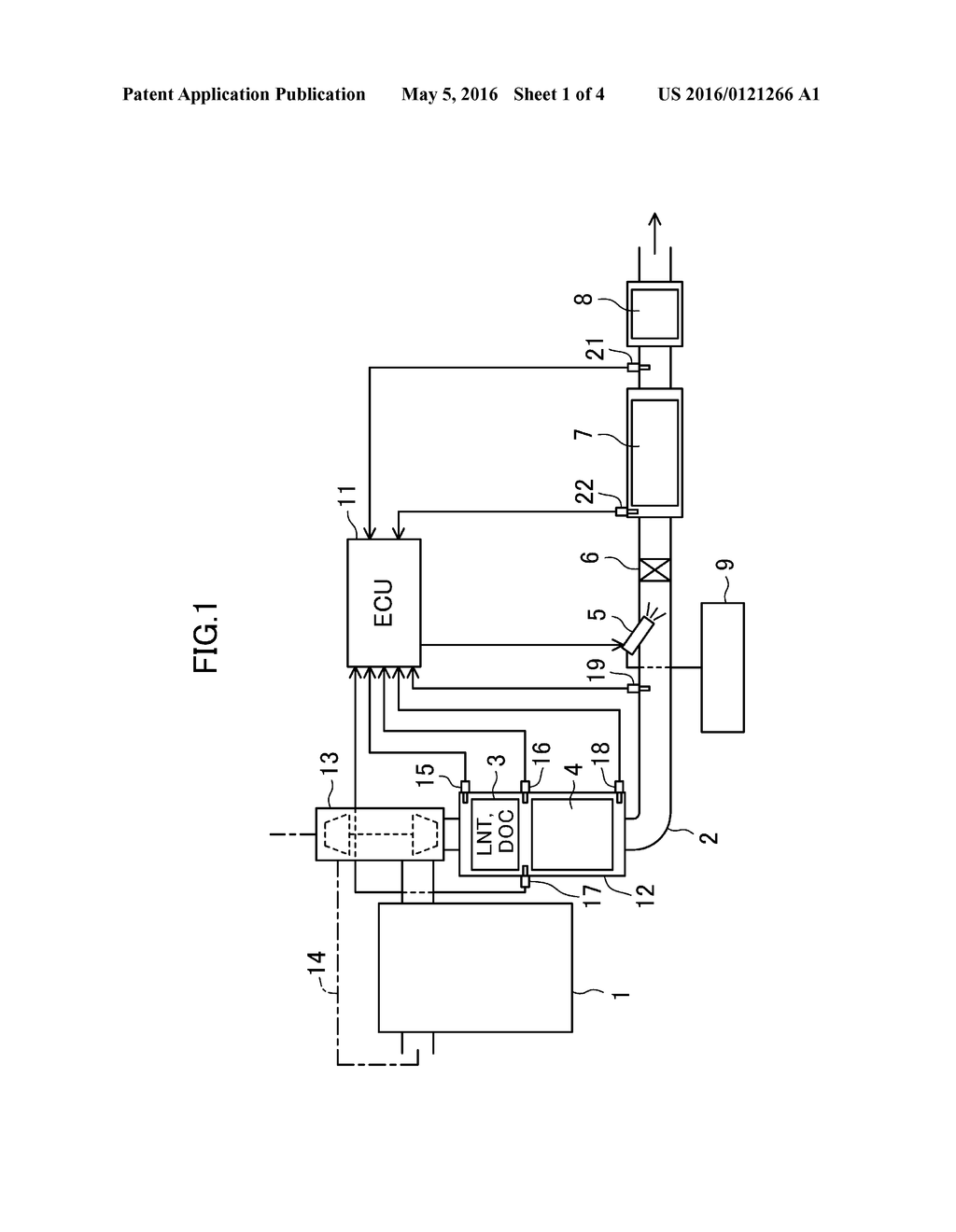 EXHAUST GAS PURIFICATION SYSTEM AND EXHAUST GAS PURIFICATION METHOD - diagram, schematic, and image 02