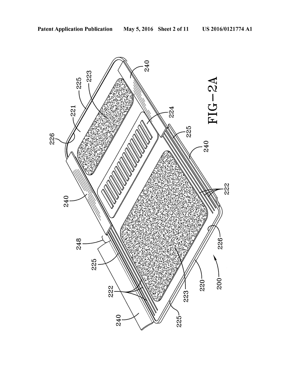 REPLACEABLE CAR MAT WITH A BASE AND INTEGRAL FLEXIBLE FLAP EXTENDING FROM     A CONVERGENCE LINE - diagram, schematic, and image 03