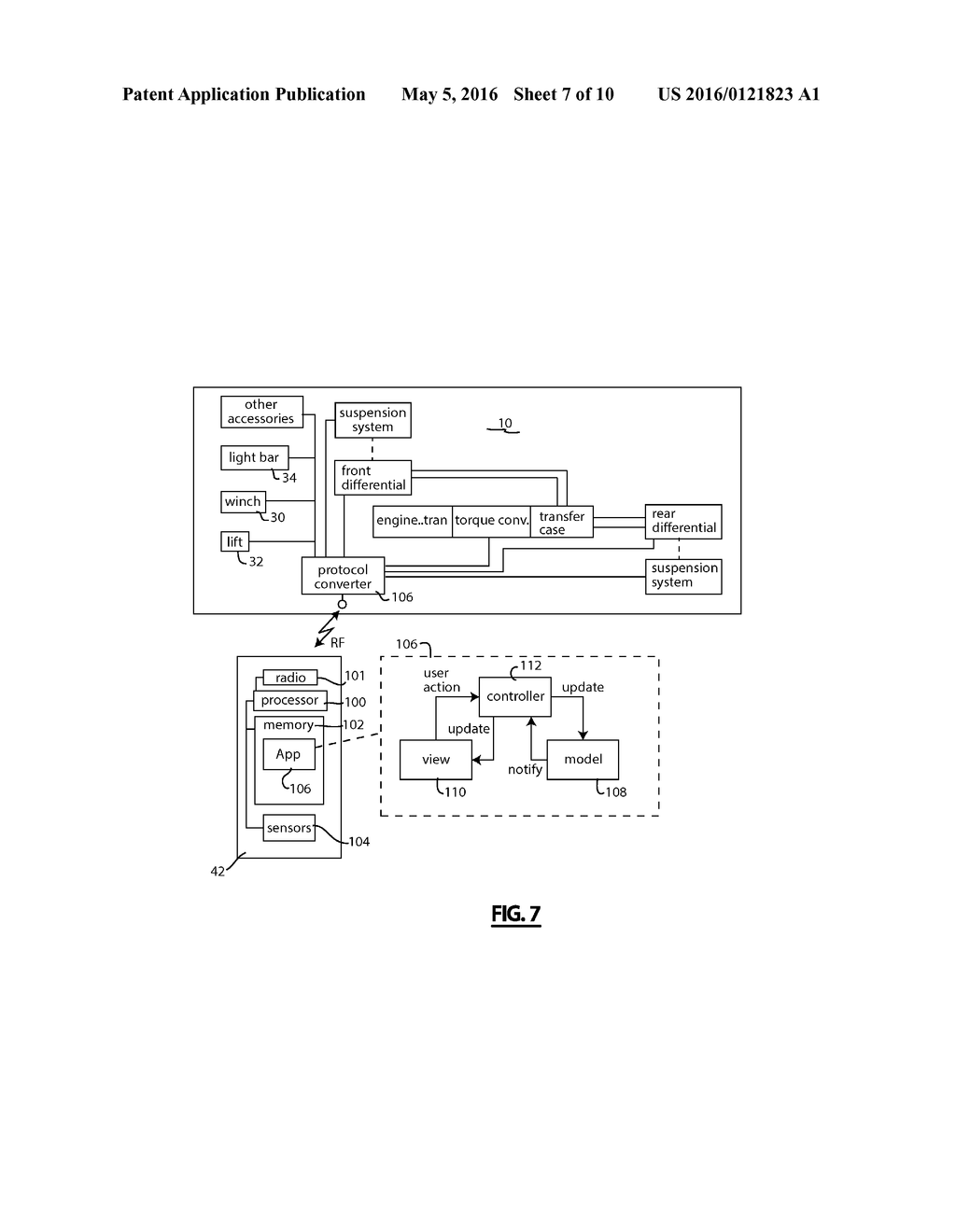 Controlling Automotive Vehicle Powertrain, Drivetrain Suspension     Components and Accessories Using Portable Personal Electronic     Telecommunication Devices - diagram, schematic, and image 08