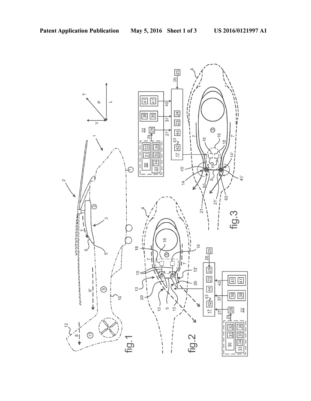 ROTORCRAFT TOP FAIRING FITTED WITH A MOVABLE MEMBER FOR GUIDING A STREAM     OF AIR FLOWING TOWARDS THE REAR OF THE ROTORCRAFT - diagram, schematic, and image 02