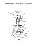 COLLAPSIBLE SECURING SYSTEM FOR SECURING MEDICAL OXYGEN CYLINDERS FOR     AIRCRAFT PASSENGER SEATS diagram and image