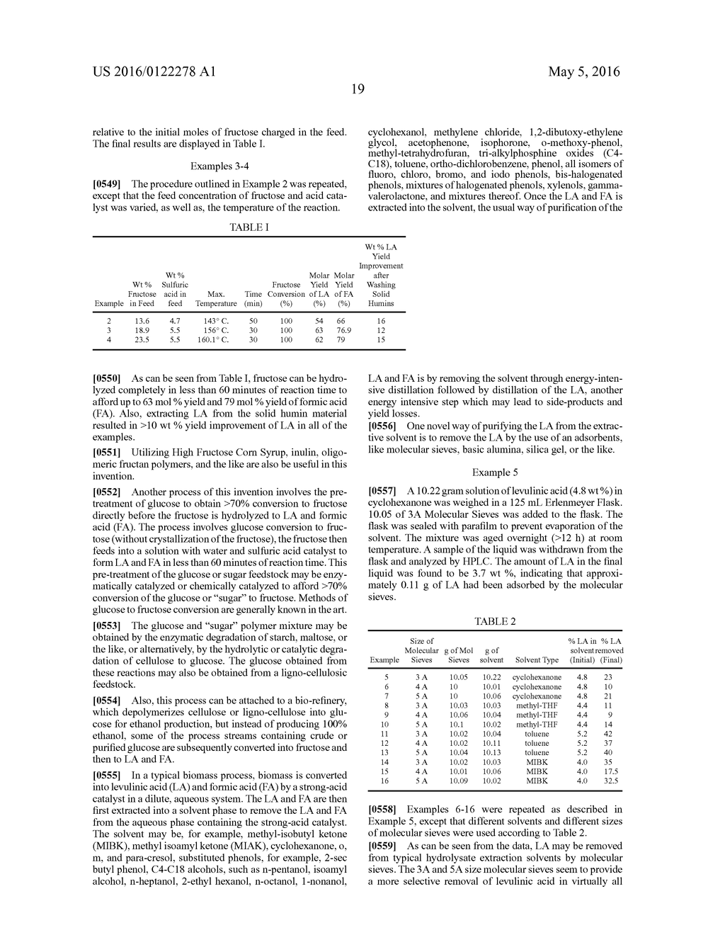 PROCESS TO PREPARE LEVULINIC ACID - diagram, schematic, and image 37