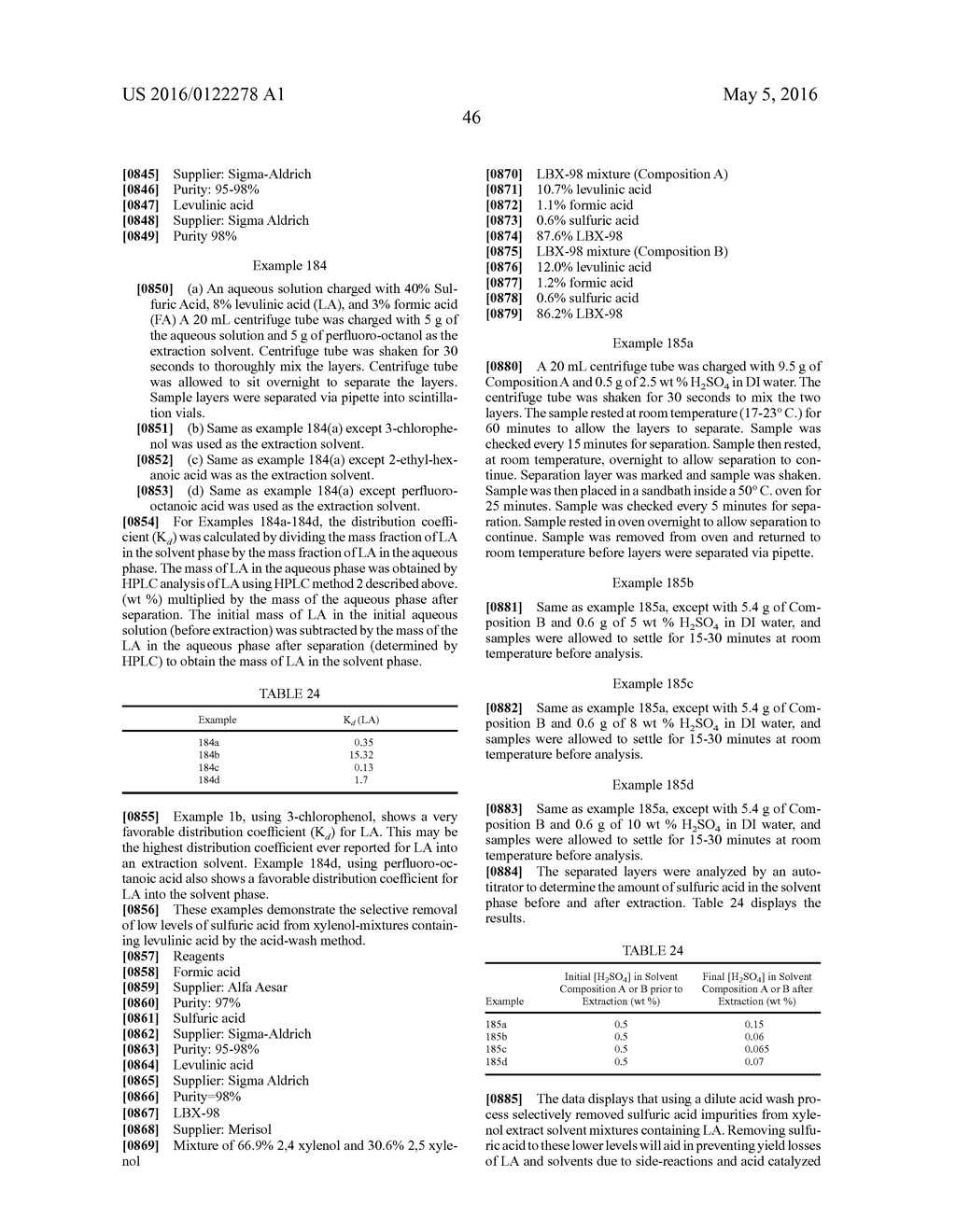 PROCESS TO PREPARE LEVULINIC ACID - diagram, schematic, and image 64