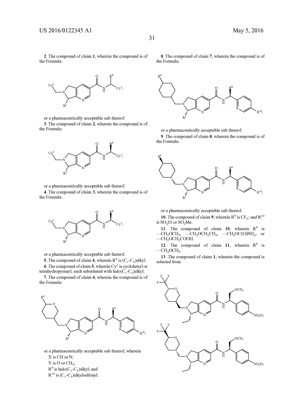 DIHYDROPYRROLOPYRIDINE INHIBITORS OF ROR-GAMMA - diagram, schematic, and image 32