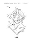 VARIABLE AREA GAS TURBINE ENGINE COMPONENT HAVING MOVABLE SPAR AND SHELL diagram and image