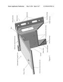 TWO-PIECE DETACHABLE BRACKET FOR SUPPORTING POOL DECK-LID MODULES COVERING     BELOW DECK TROUGHS HOUSING POWERED POOL COVER SYSTEMS diagram and image
