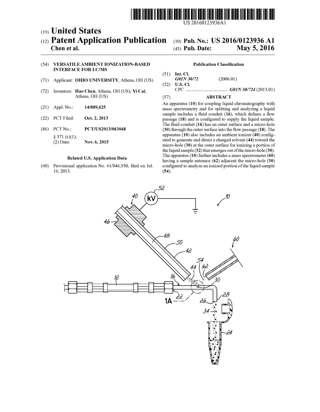 Versatile Ambient Ionization-Based Interface for LC/MS - diagram, schematic, and image 01