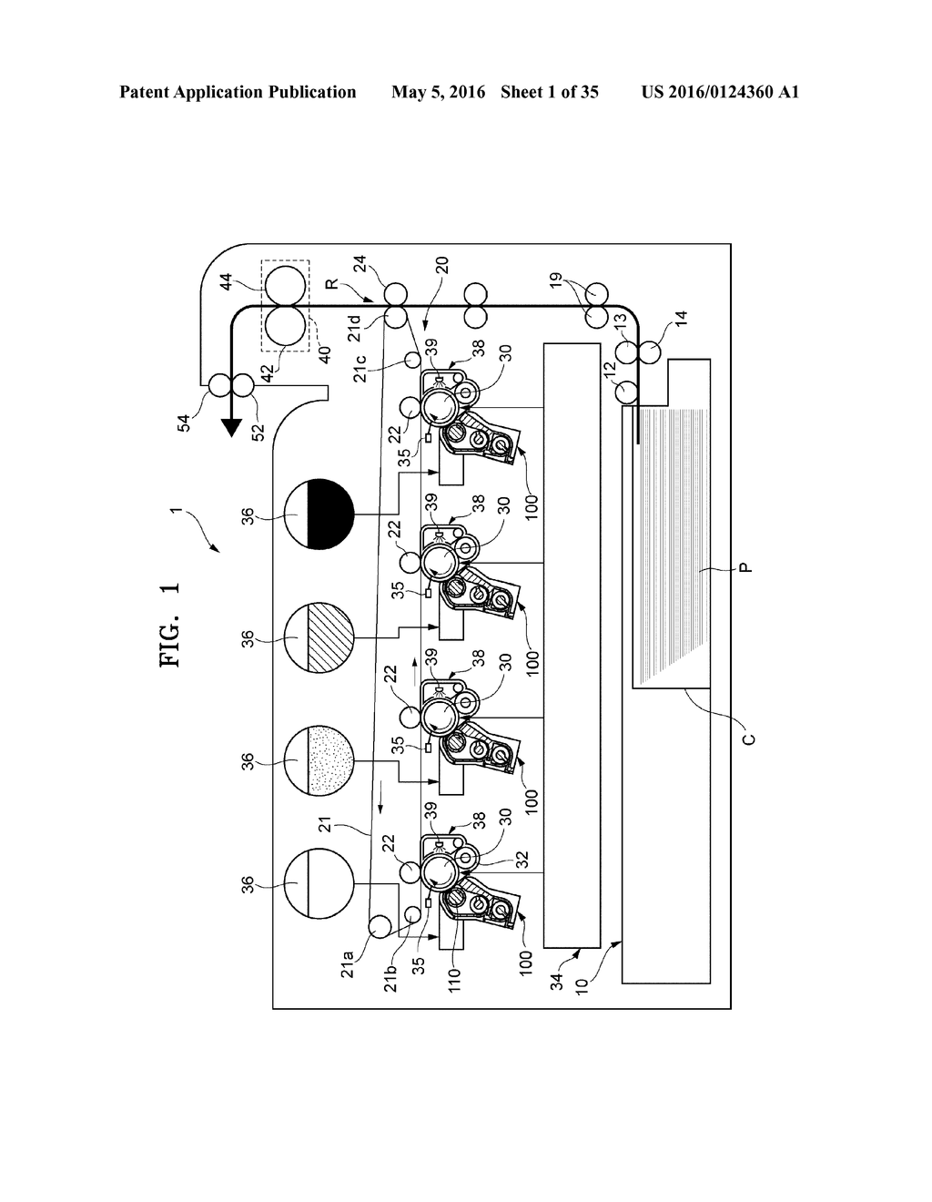 FUSING DEVICE EMPLOYING INDUCTION HEATING METHOD AND IMAGE FORMING     APPARATUS USING THE SAME - diagram, schematic, and image 02