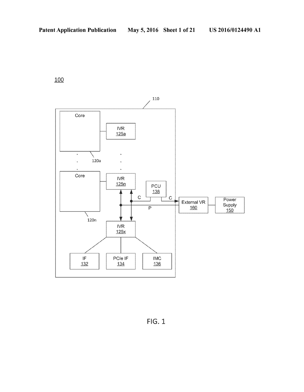 Dynamically Controlling Power Management Of An On-Die Memory Of A     Processor - diagram, schematic, and image 02