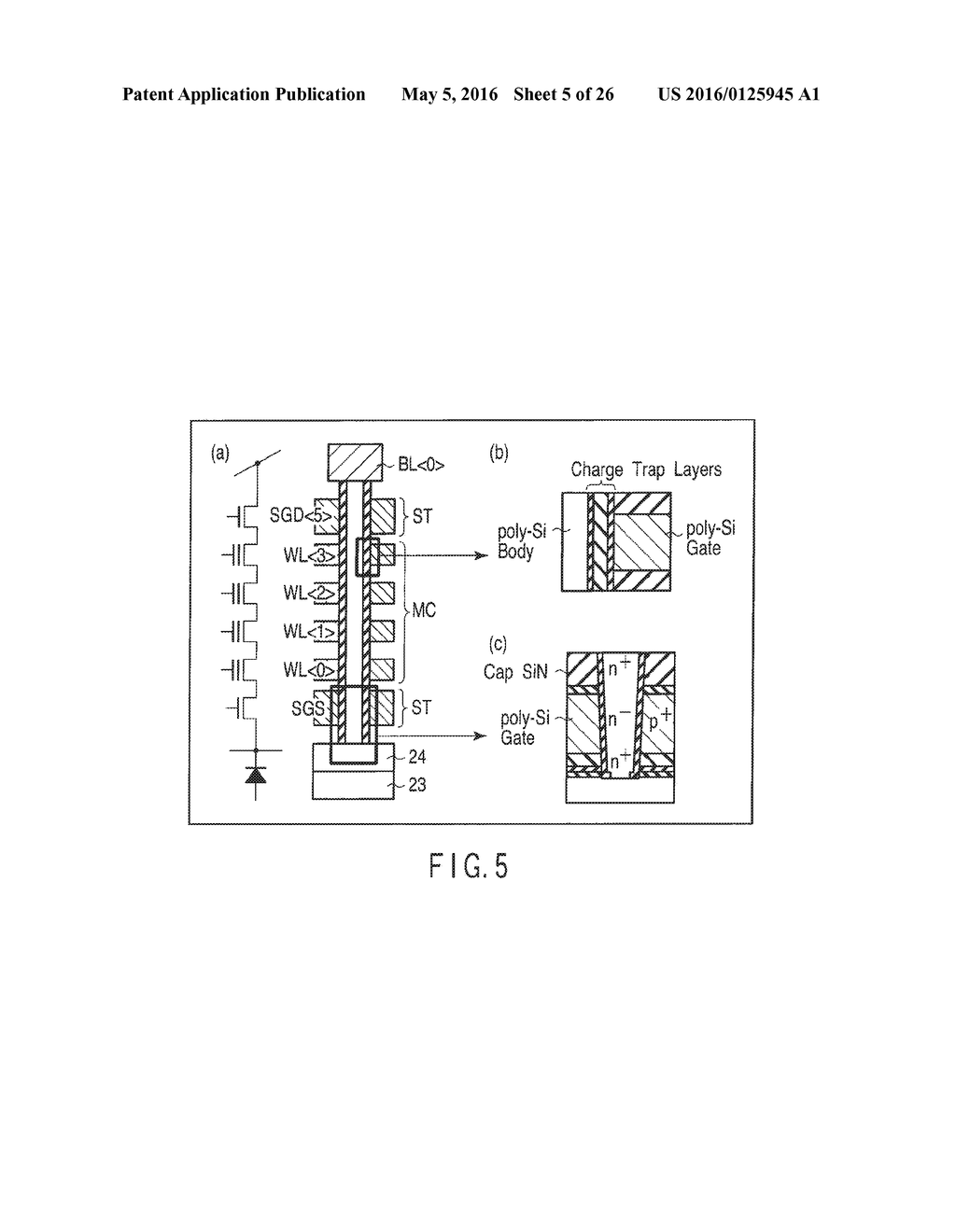 THREE DIMENSIONAL STACKED NONVOLATILE SEMICONDUCTOR MEMORY - diagram, schematic, and image 06