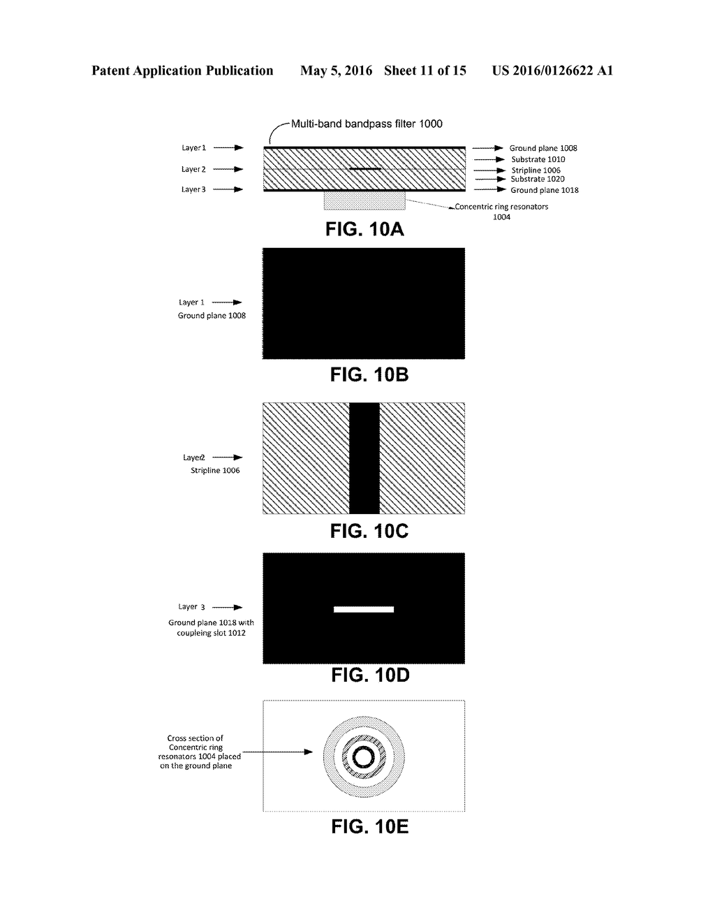 INTEGRATED MULTI-BAND BANDPASS FILTERS BASED ON DIELECTRIC RESONATORS FOR     MOBILE AND OTHER COMMUNICATION DEVICES AND APPLICATIONS - diagram, schematic, and image 12