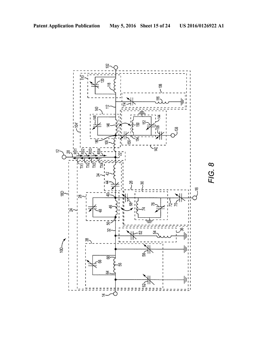 MULTIPLEXERS USING WEAKLY-COUPLED NETWORKS IN RF FRONT END CIRCUITRY - diagram, schematic, and image 16