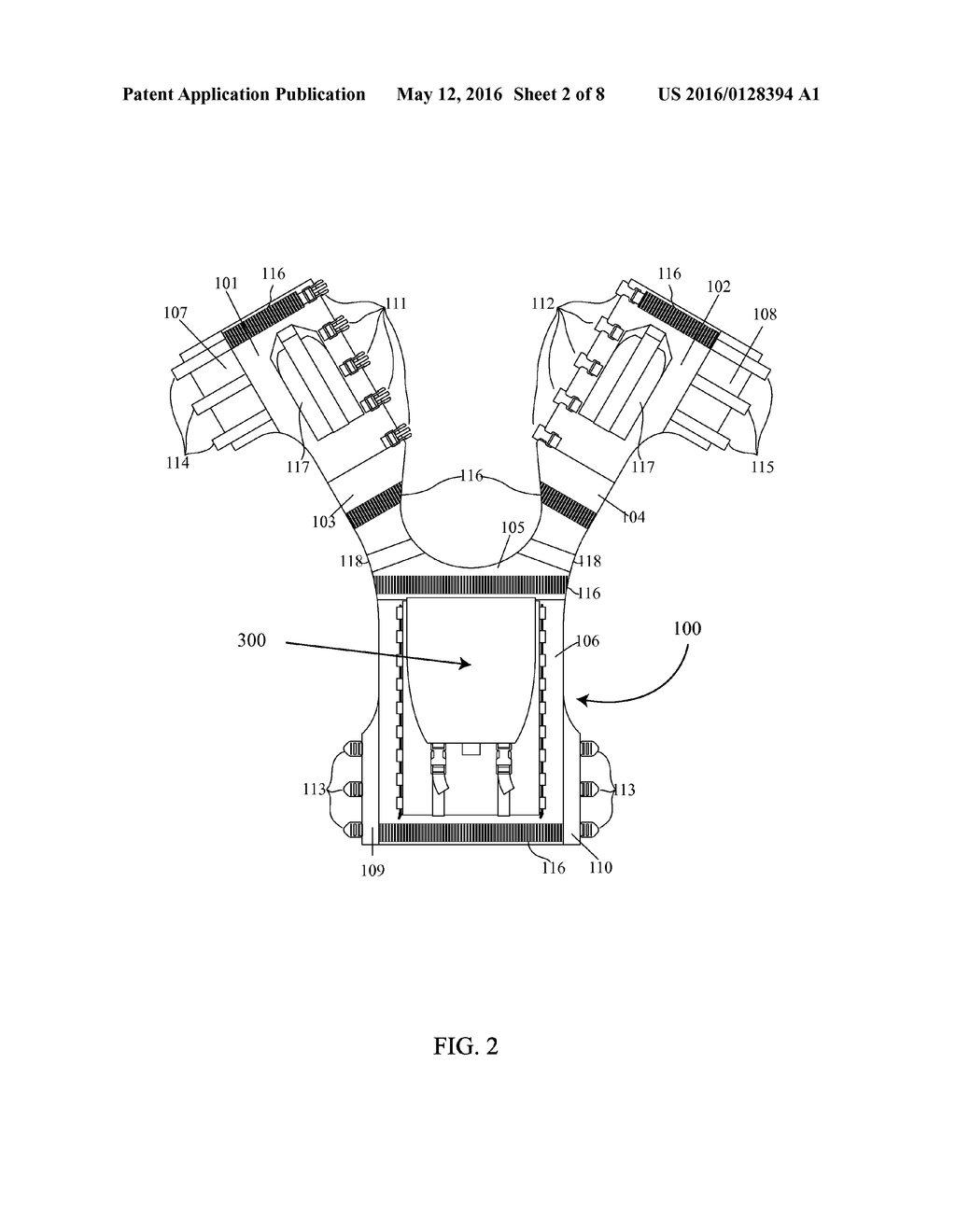 VEST GARMENT WITH MULTI-PURPOSE, UNIVERSAL HYDRATION SYSTEM CARRIER     COMPARTMENT - diagram, schematic, and image 03