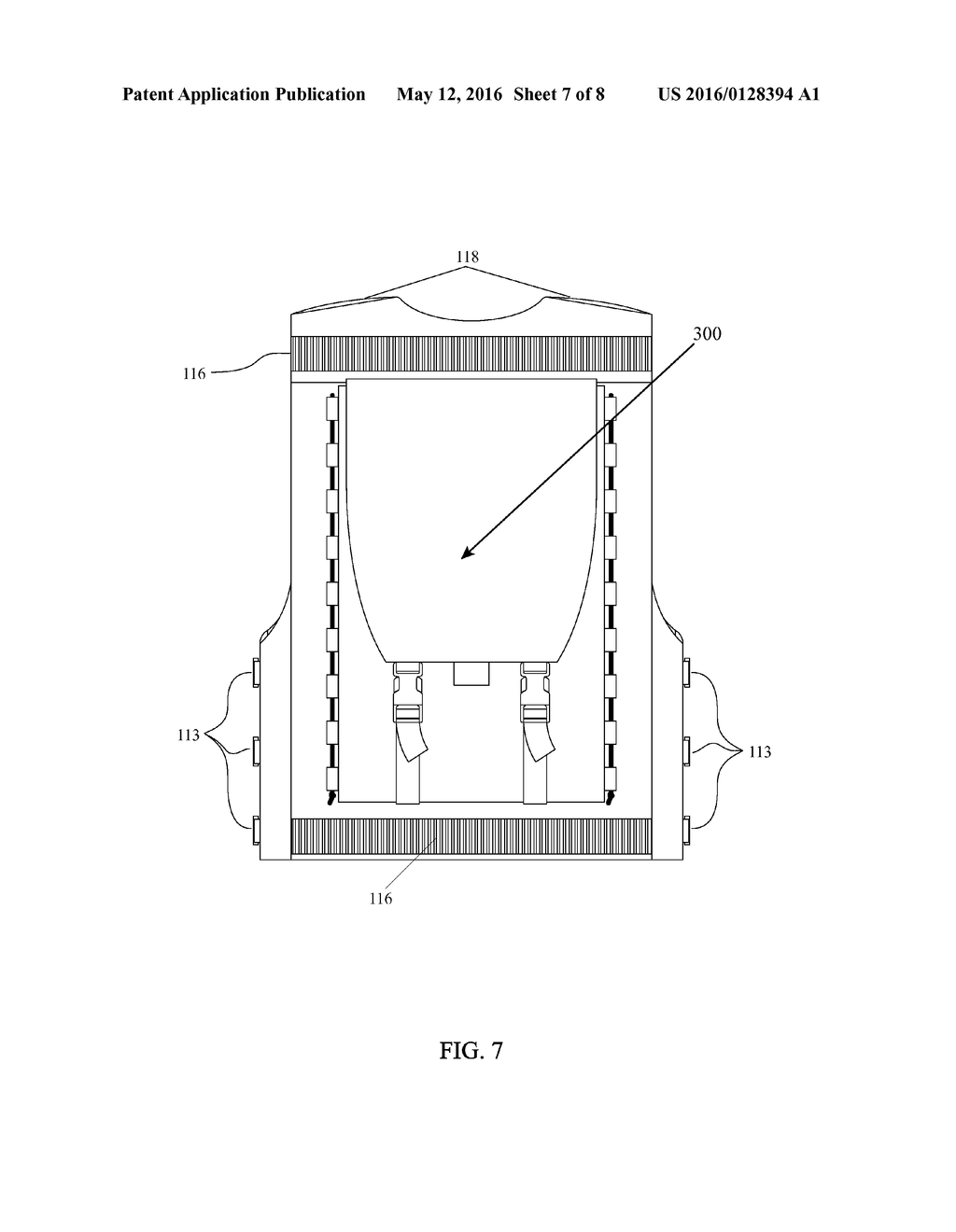 VEST GARMENT WITH MULTI-PURPOSE, UNIVERSAL HYDRATION SYSTEM CARRIER     COMPARTMENT - diagram, schematic, and image 08