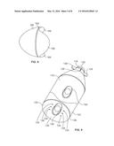 Novelty Submarine Eyewear Case diagram and image