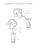 BEVERAGE LID THAT ATTACHES TO FOOD CONTAINER diagram and image
