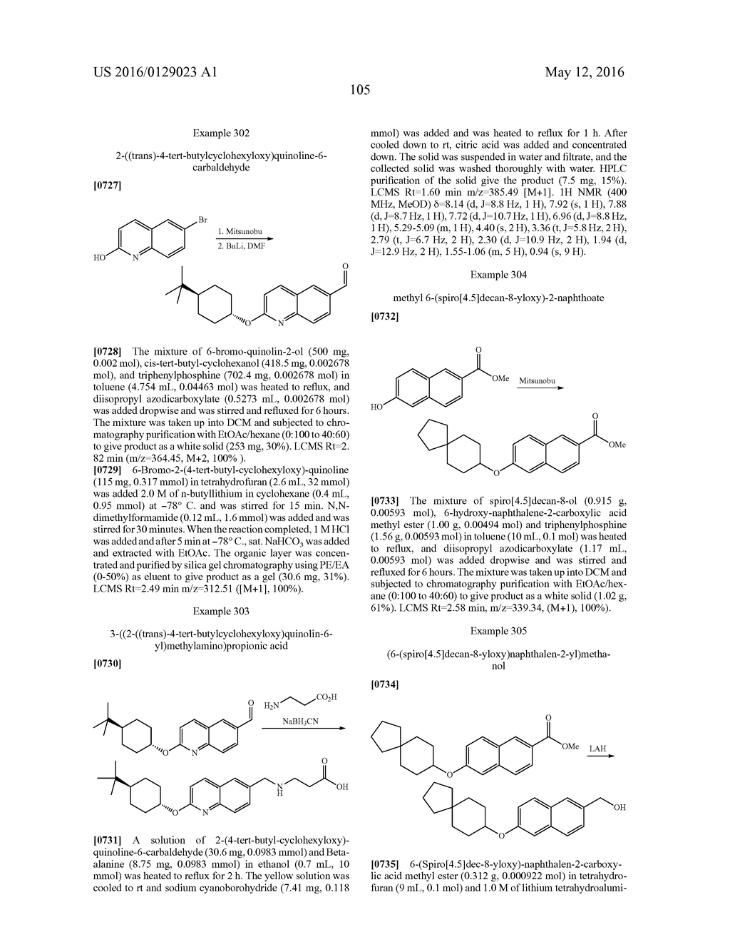 BICYCLIC ARYL SPHINGOSINE 1-PHOSPHATE ANALOGS - diagram, schematic, and image 106