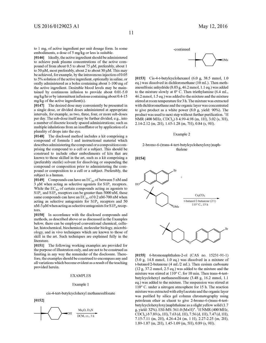 BICYCLIC ARYL SPHINGOSINE 1-PHOSPHATE ANALOGS - diagram, schematic, and image 12