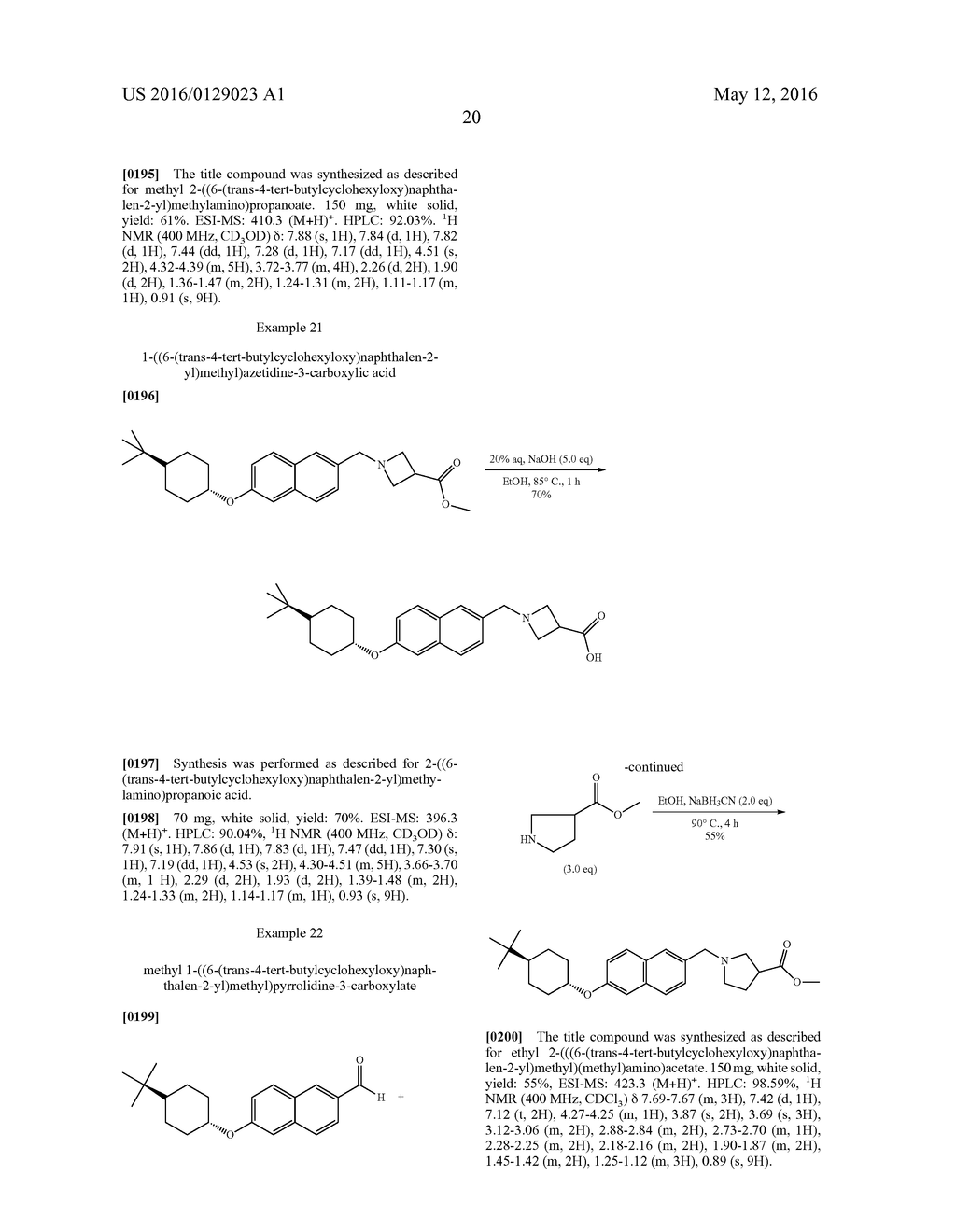 BICYCLIC ARYL SPHINGOSINE 1-PHOSPHATE ANALOGS - diagram, schematic, and image 21