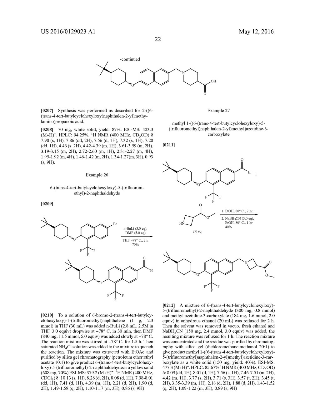 BICYCLIC ARYL SPHINGOSINE 1-PHOSPHATE ANALOGS - diagram, schematic, and image 23