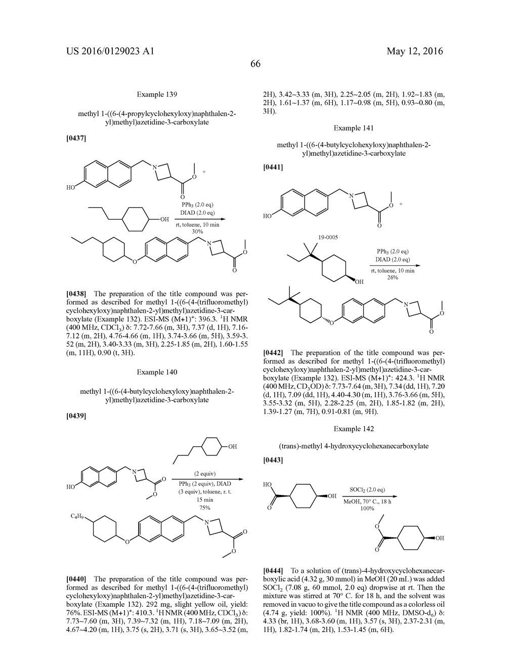 BICYCLIC ARYL SPHINGOSINE 1-PHOSPHATE ANALOGS - diagram, schematic, and image 67